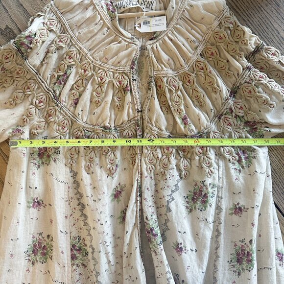 MAGNOLIA PEARL LINEN LONG SLEEVE, LONG JACKET/COAT - Picture 4 of 7